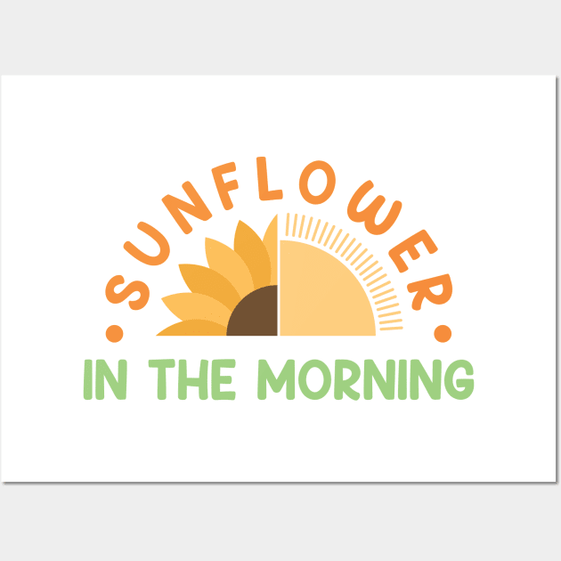 sun flower in the morning Wall Art by dhaniboi